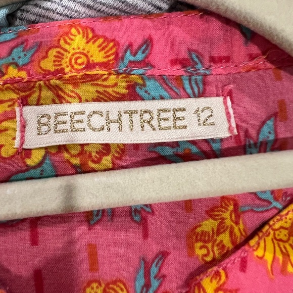 Beechtree Pakistani midi dress tunic size 12. Great condition. Pink/yellow/teal - Picture 3 of 6